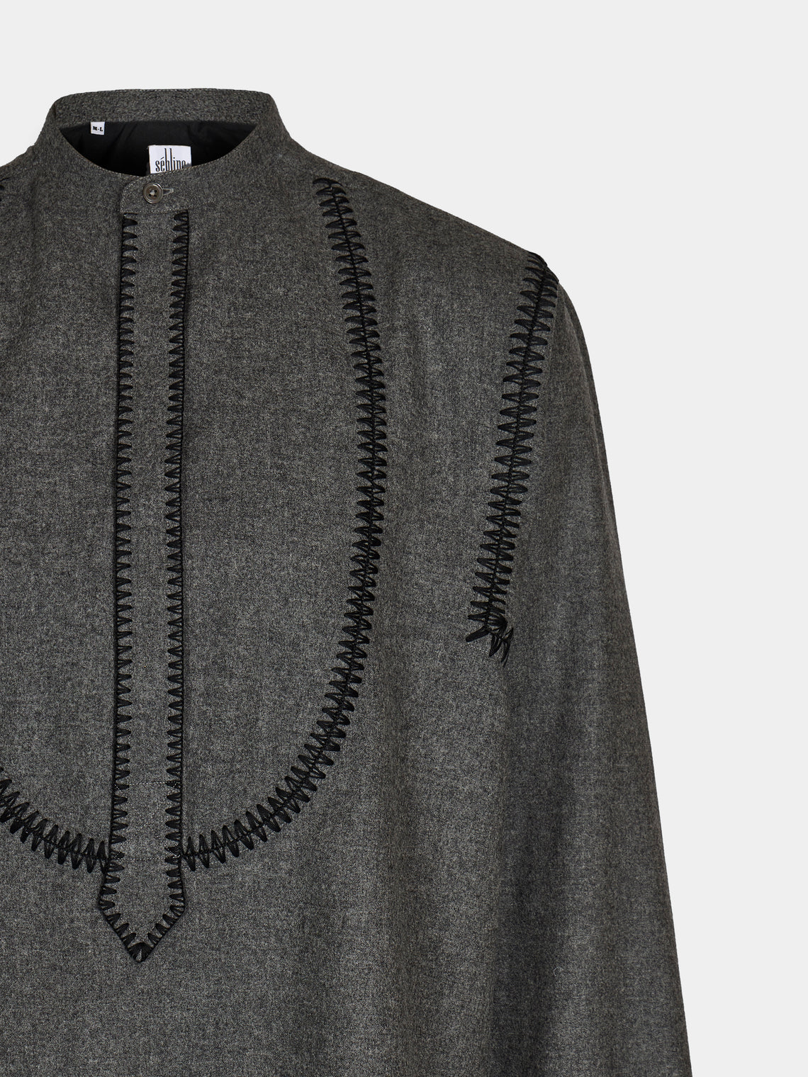 Sebline - Painter's Wool Shirt | Size: M/L - Gray - ABASK