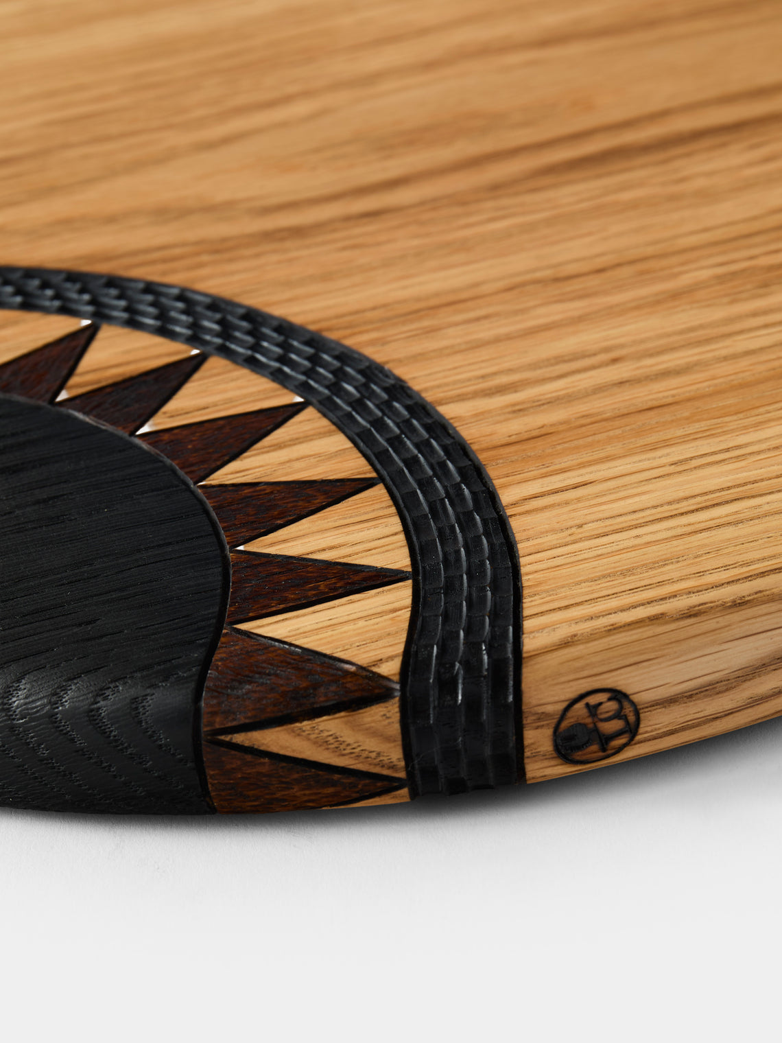 Lucas Castex - Hand-Carved Oak Serving Board - Natural - ABASK