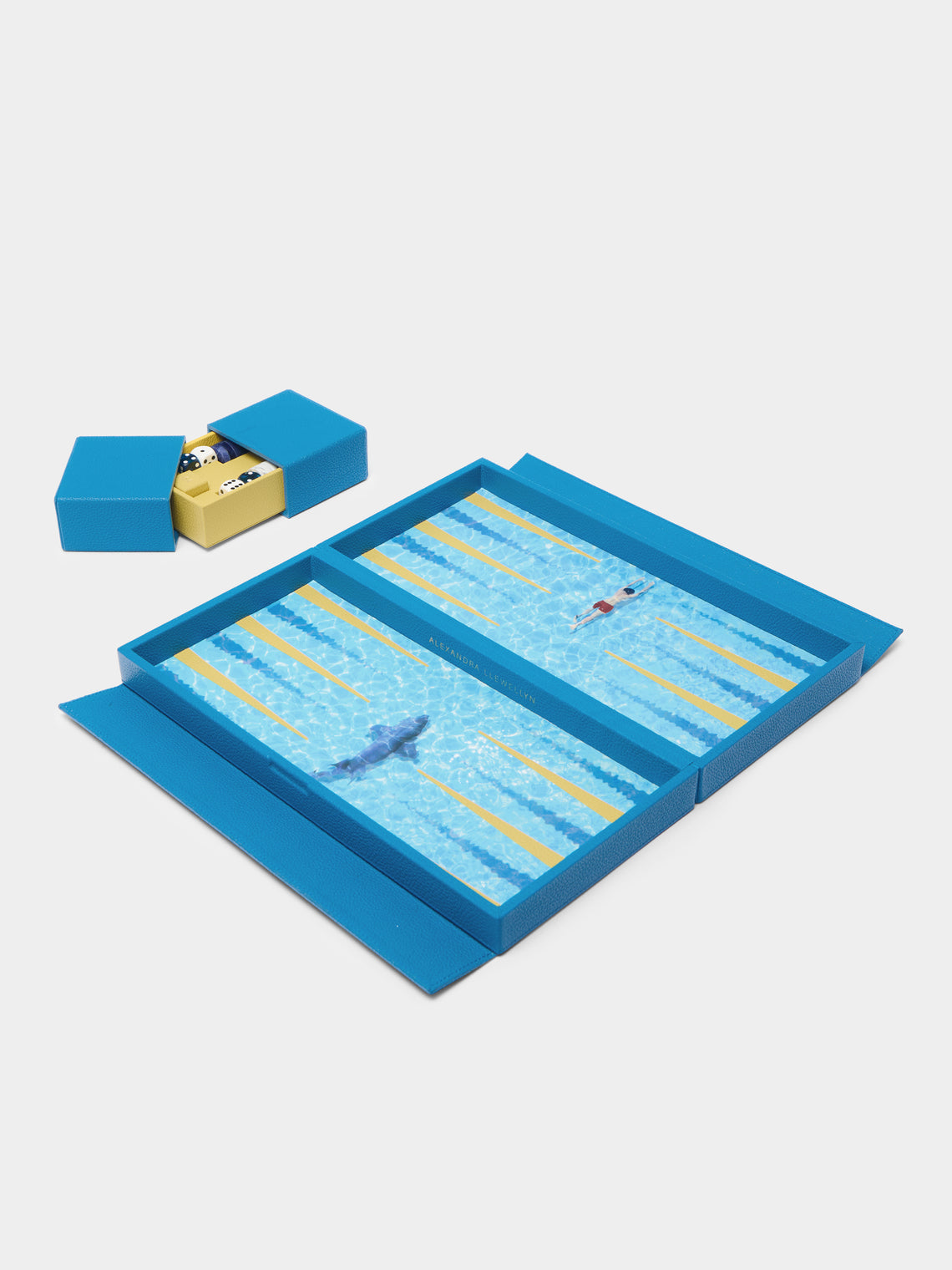 The Chase Leather Travel Backgammon Set