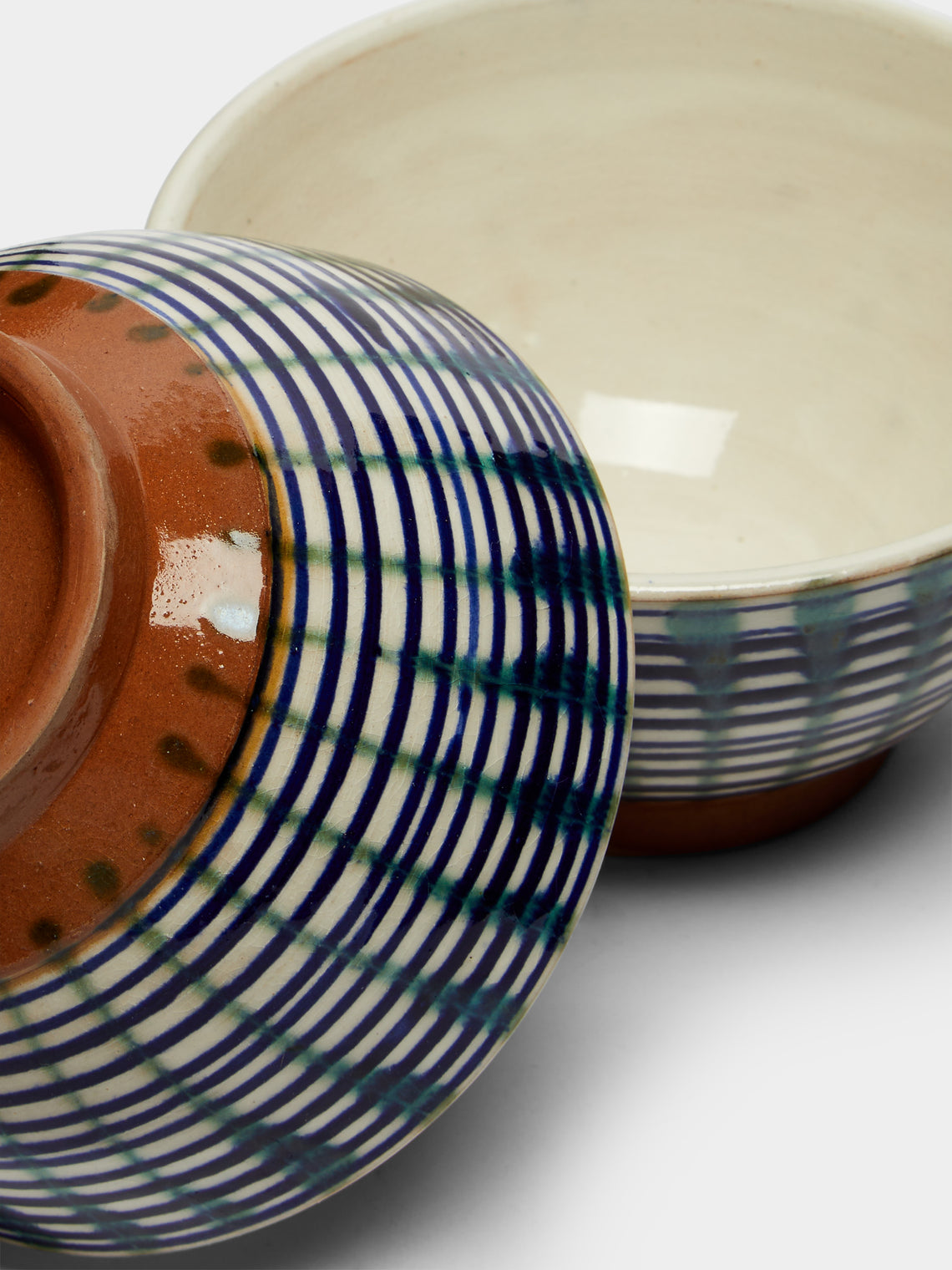 Malaika - Trellis Hand-Painted Ceramic Bowls (Set of 4) -  - ABASK