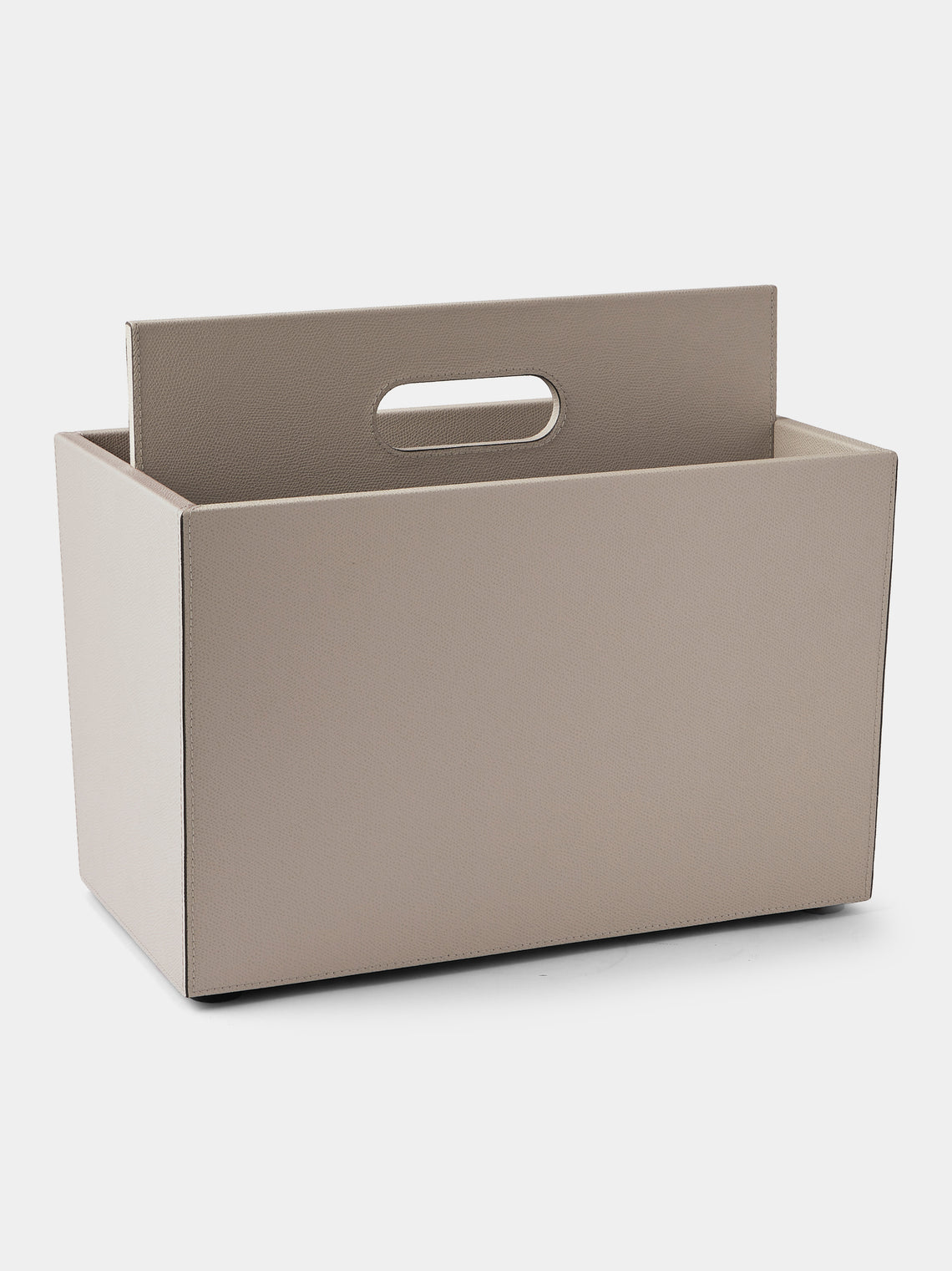 Giobagnara - Daily Leather Magazine Holder - Beige - ABASK