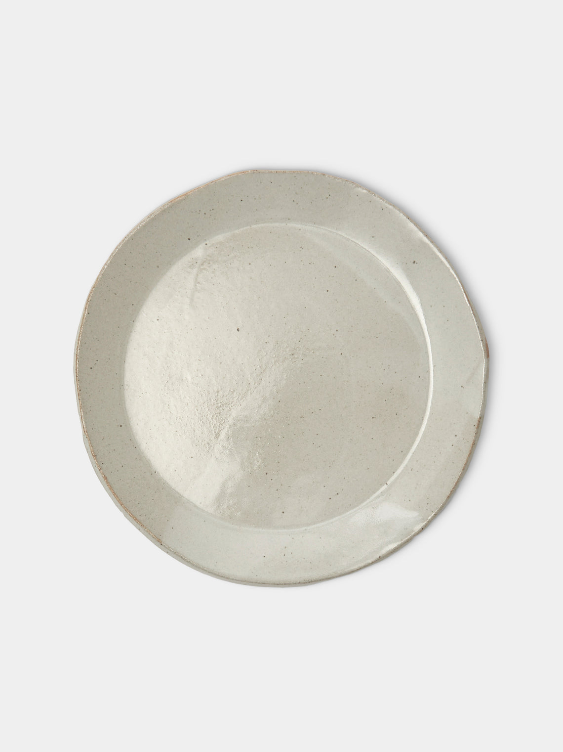 Estudio Vernís - Wood-Fired Stoneware Dinner Plates 9in/23cm (Set of 6) - White - ABASK - 