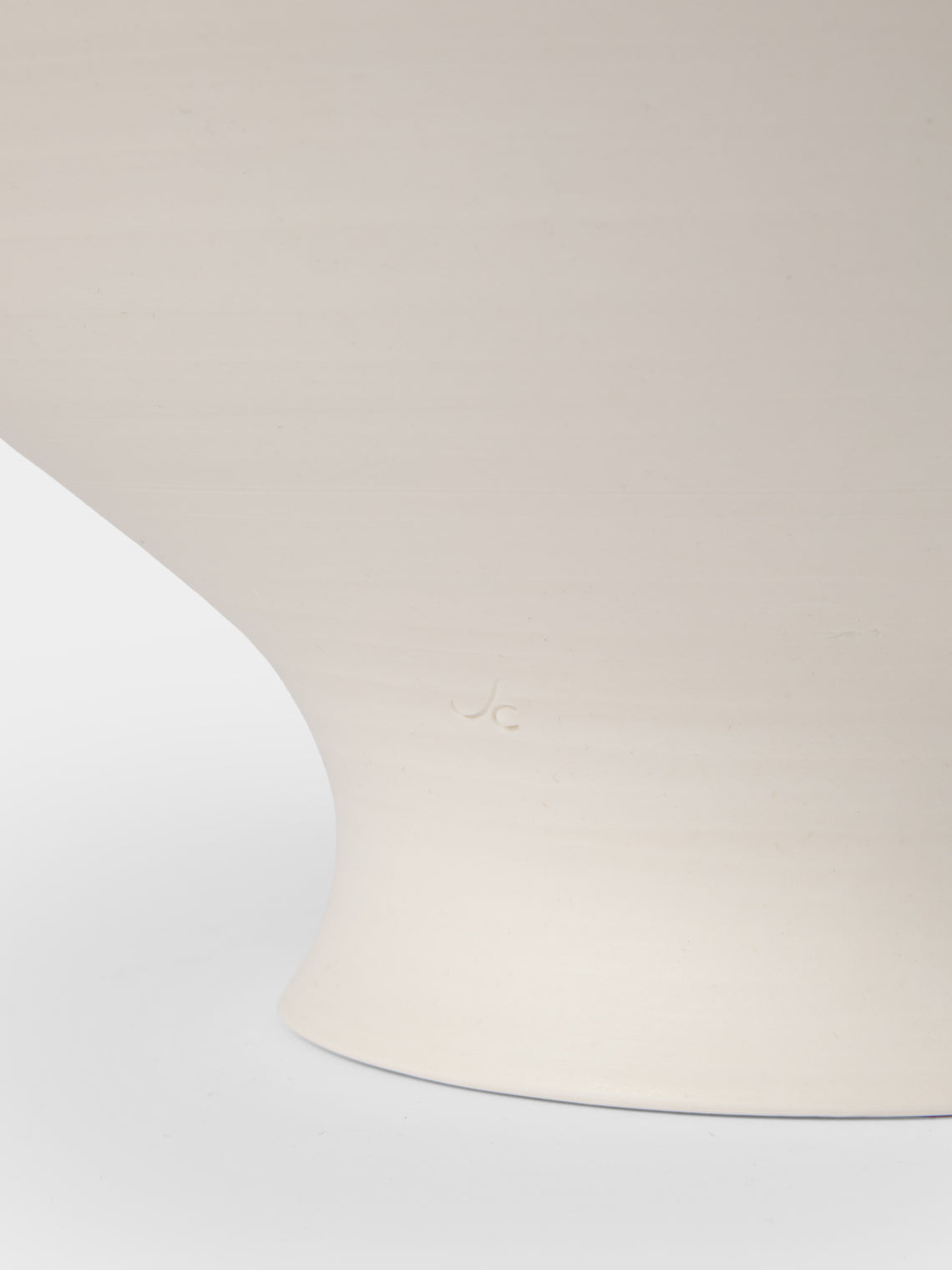 Johanne Coker - No. 12 Hand-Thrown Porcelain Bowl - White - ABASK