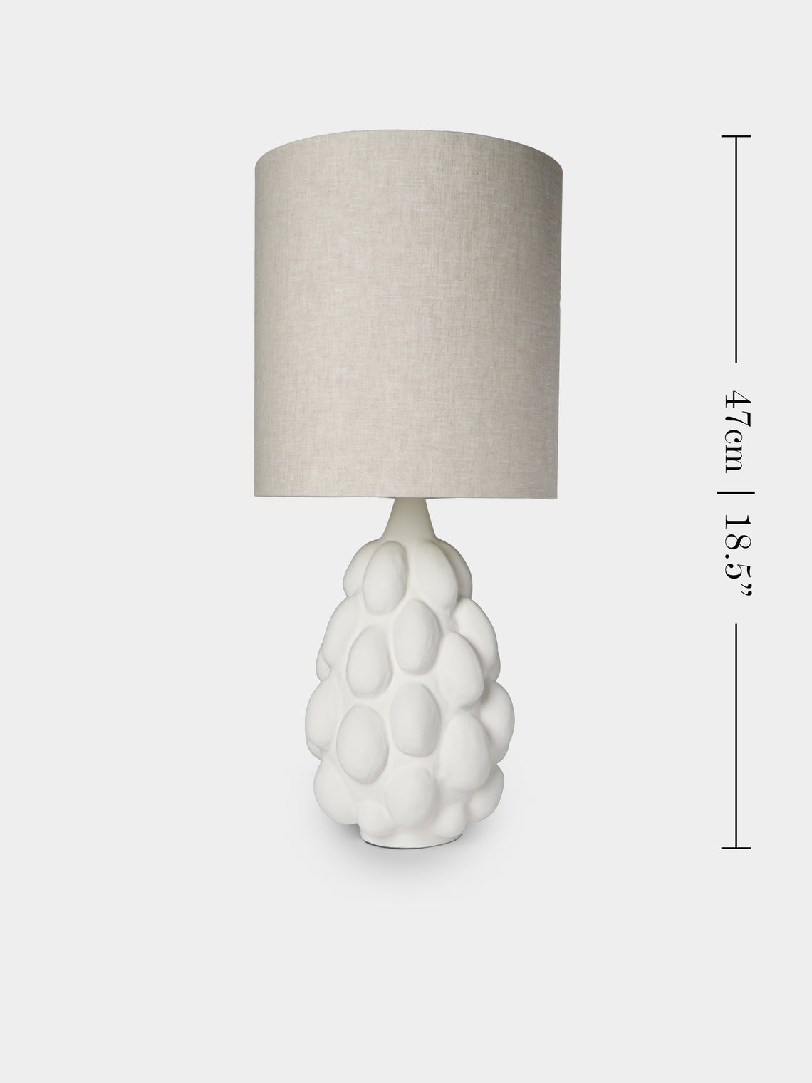 Legato Studio - Pomona Hand-Cast Composite Table Lamp - Ivory - ABASK