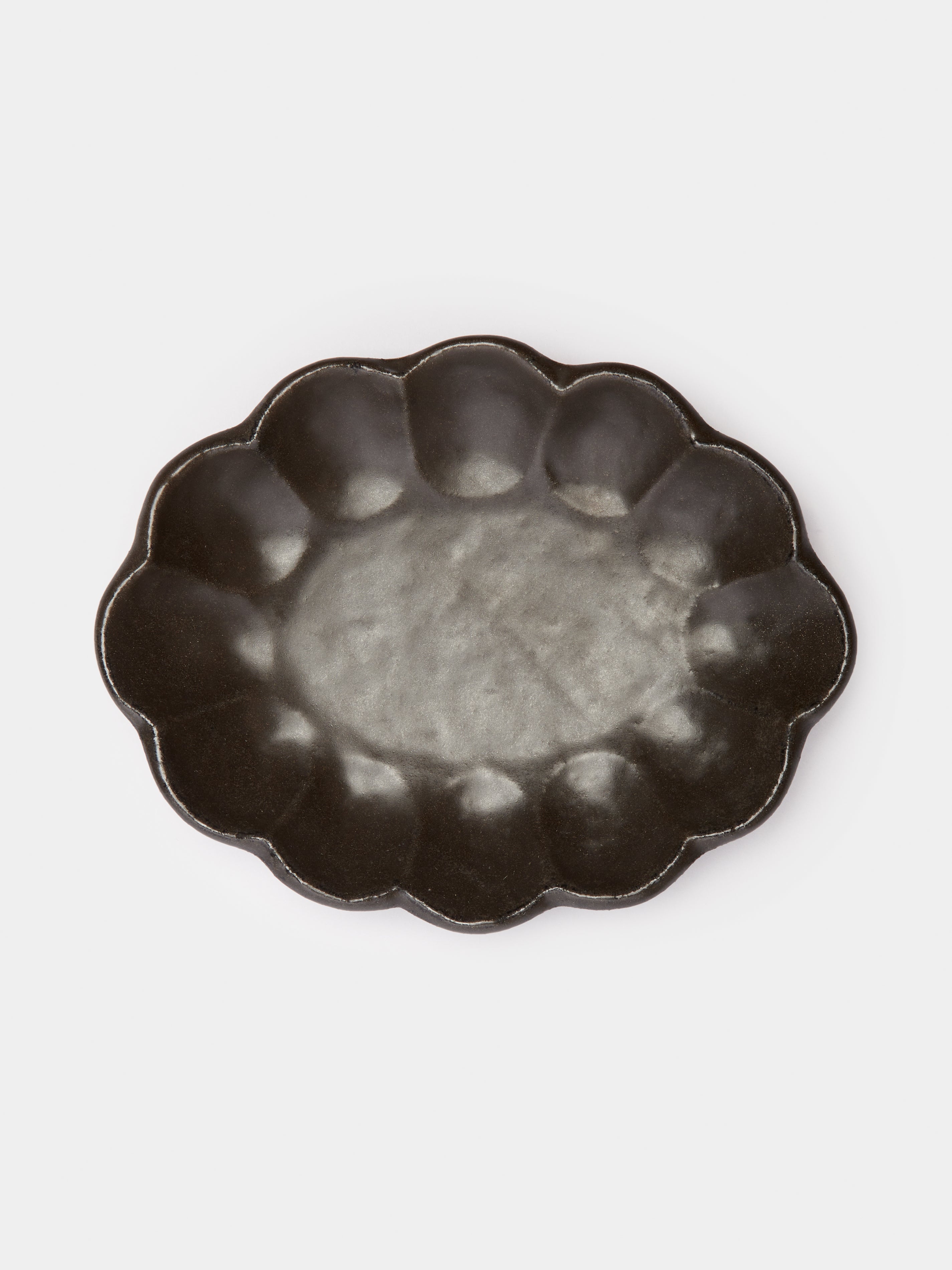 Kaneko Kohyo Rinka Ceramic Oval Salad / Dessert Plates (Set of 4)