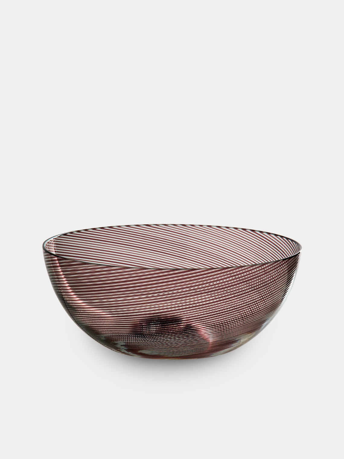 Antique and Vintage - 1988 Venini Tapio Wirkkala Murano Glass Bowl - Purple - ABASK - 