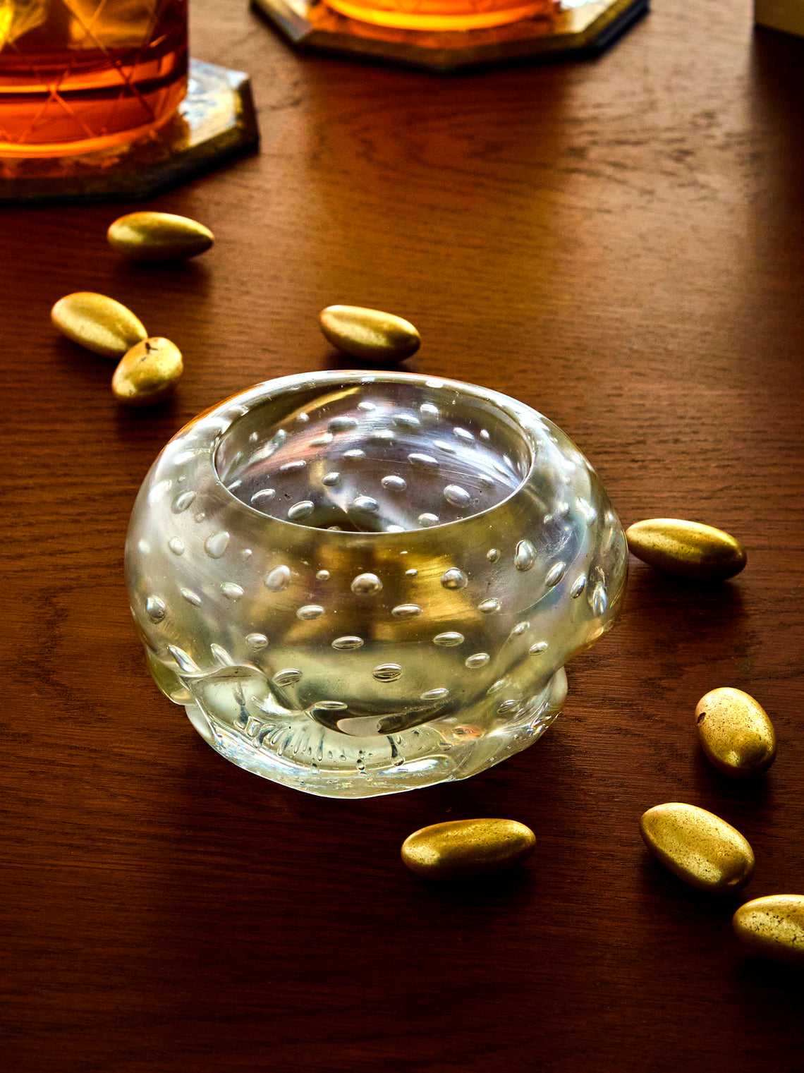 Antique and Vintage - 1940s V.A.M.S.A. Murano Glass Trinket Bowl - White - ABASK