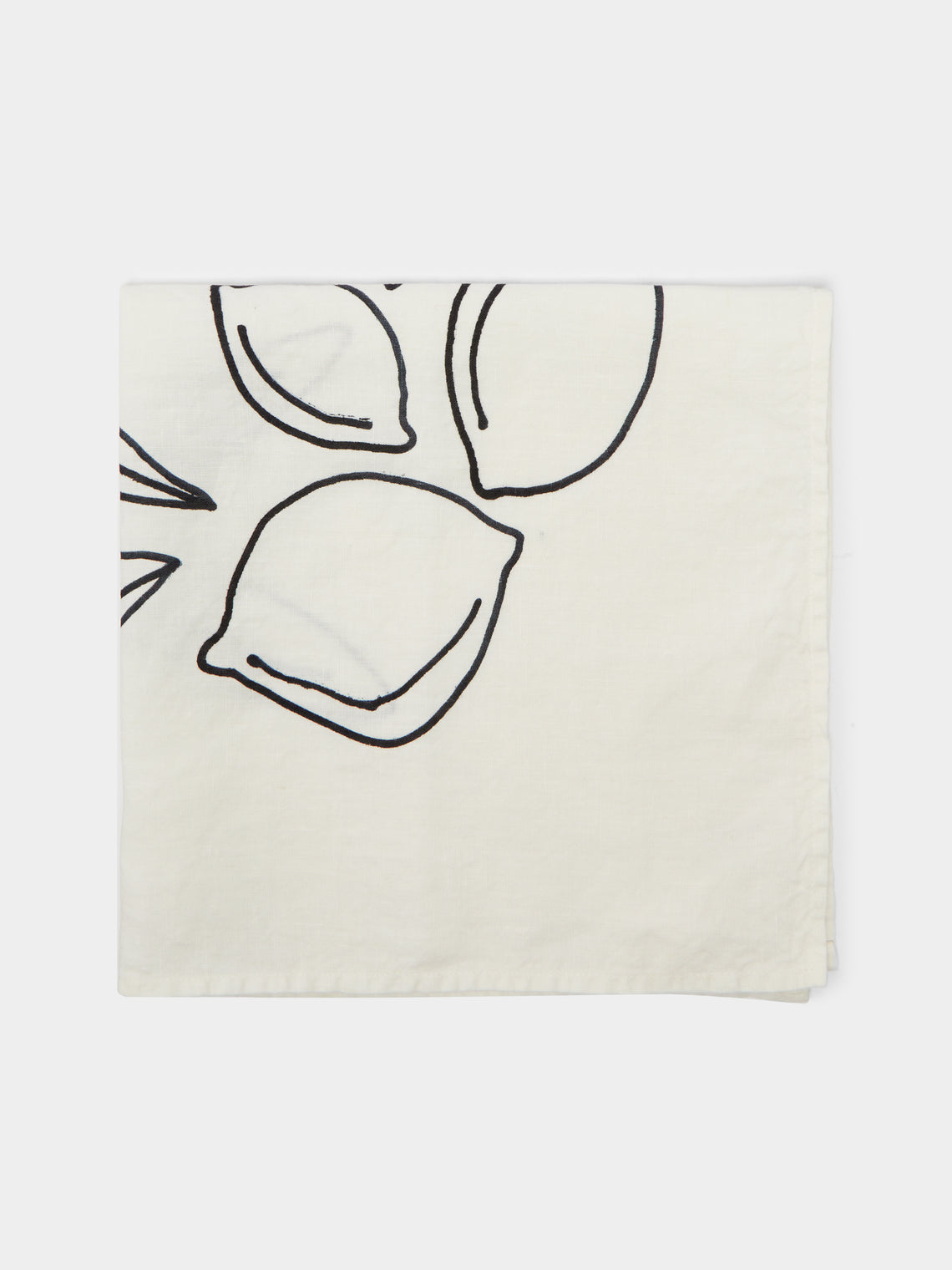 Stamperia Bertozzi - Lemons Hand-Painted Linen Napkins (Set of 4) -  - ABASK - 