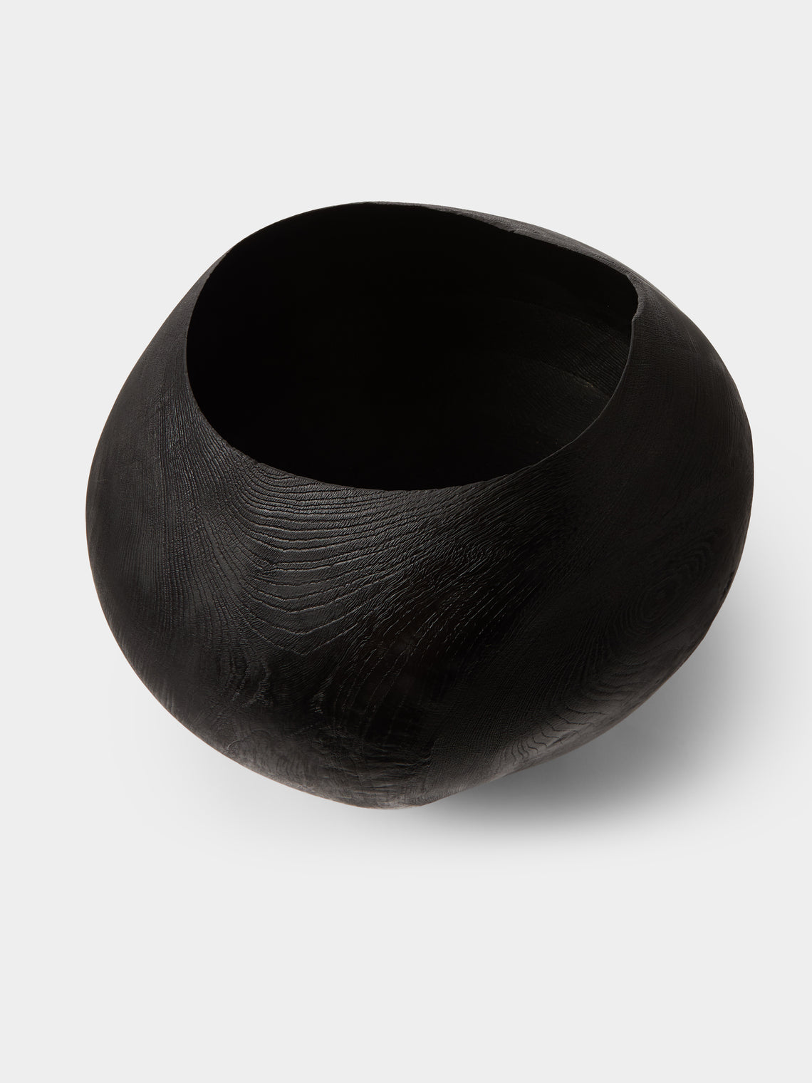 Friedemann Buehler - Hand-Turned Oak Bowl - Black - ABASK