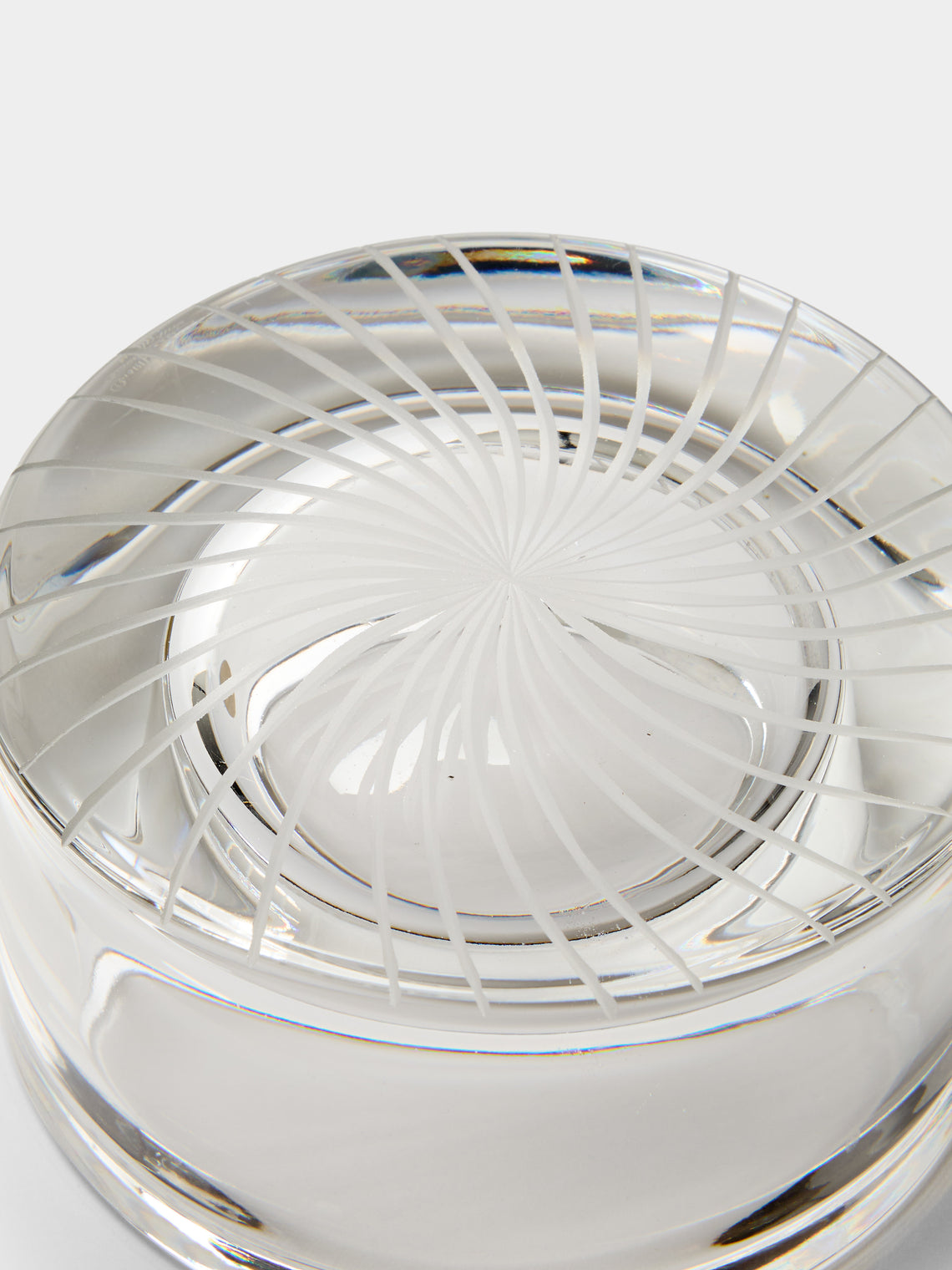 Antique and Vintage - Mid-Century Crystal Ashtray - Clear - ABASK