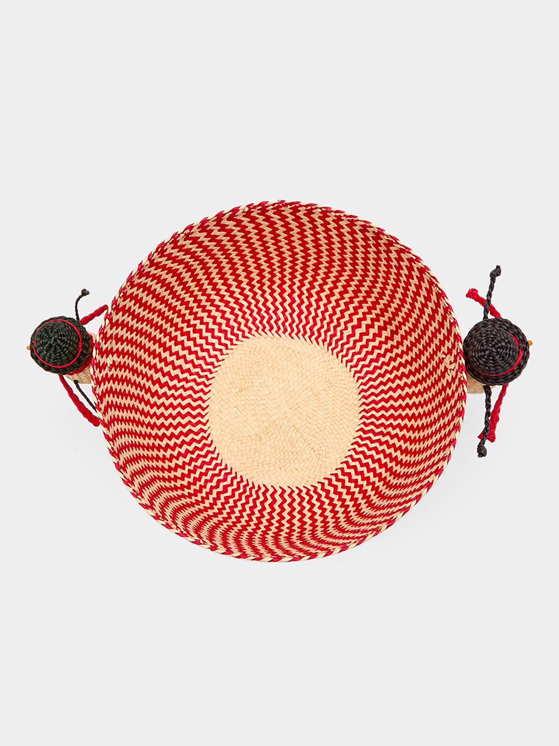 Coro Cora - Snowmen Handwoven Iraca Palm Bread Baskets (Set of 2) -  - ABASK