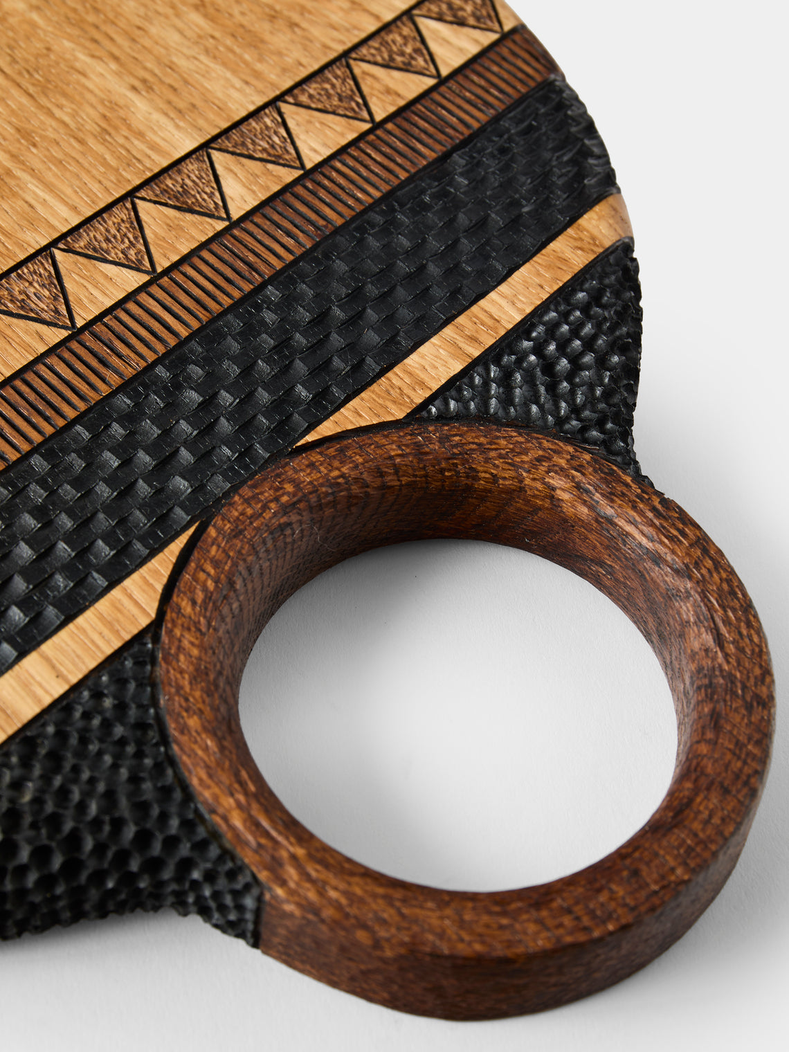 Lucas Castex - Hand-Carved Oak Serving Board - Natural - ABASK