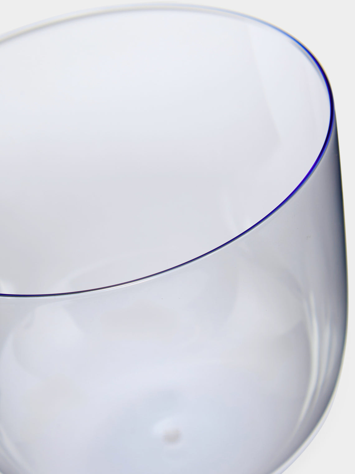 Lobmeyr - Alpha Hand-Blown Crystal Water Tumbler (Set of 2) - Blue - ABASK
