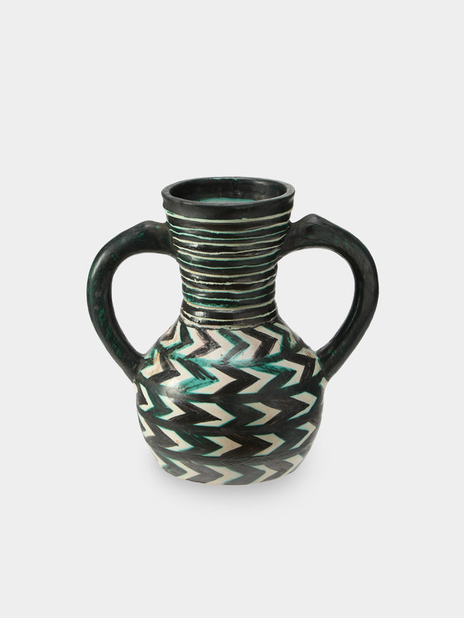 Antique and Vintage - Mid-Century Charles Voltz Ceramic Vase (11.5in/29cm) - Multiple - ABASK - 