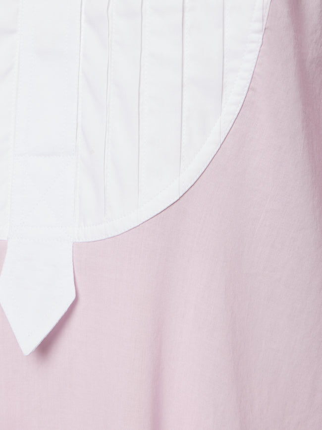 Sebline - Women's Painter’s Cotton Shirt Dress - Light pink - ABASK