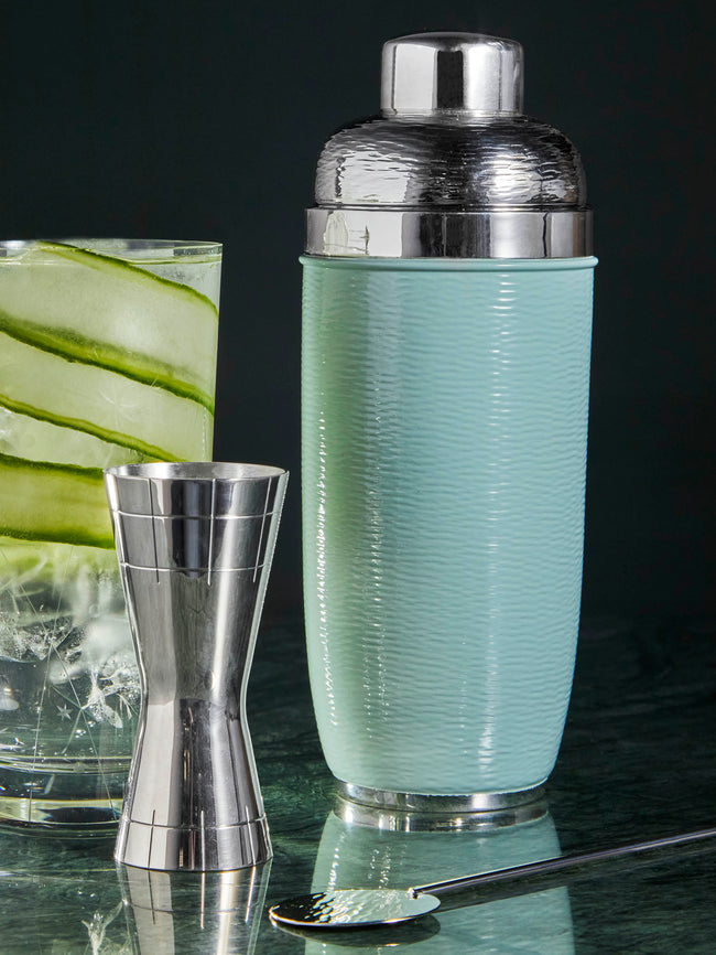 Zanetto - Enamelled Silver-Plated Cocktail Shaker -  - ABASK