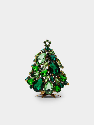 ABASK Decorations - 3D Gleam Czech Crystal Tree - Green - ABASK - 
