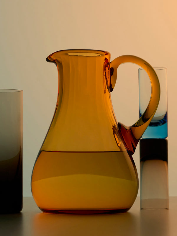 Moser - Optic Hand-Blown Crystal Water Jug - Yellow - ABASK