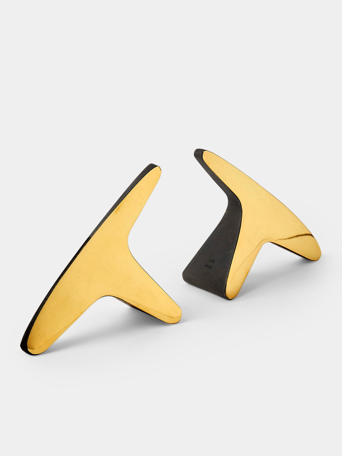 Carl Auböck - T Brass Bookends - Gold - ABASK