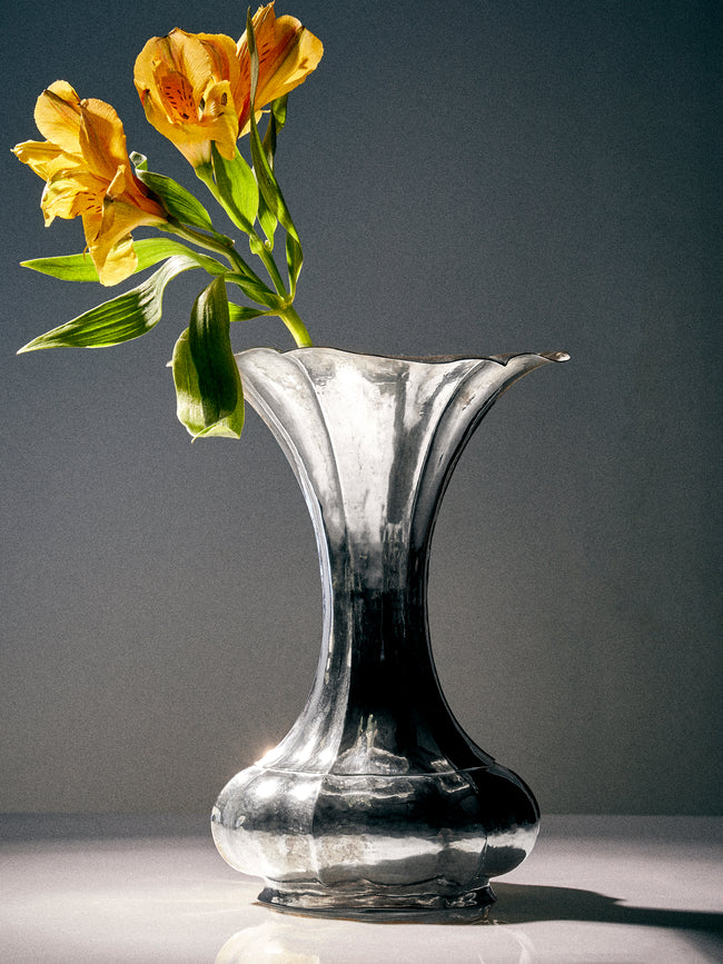 Antique and Vintage - 1950s Silver-Plated Bud Vase (7in/18.5cm) - Silver - ABASK