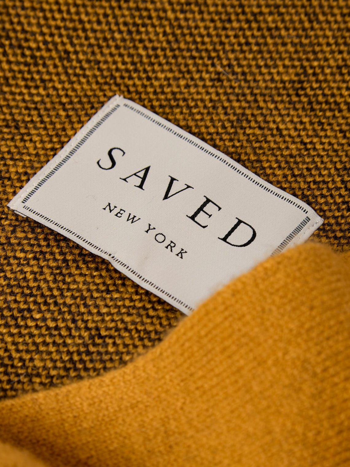 Saved NY - Peter Reed Calligraphy Cashmere Throw (79in/2m) - Yellow - ABASK