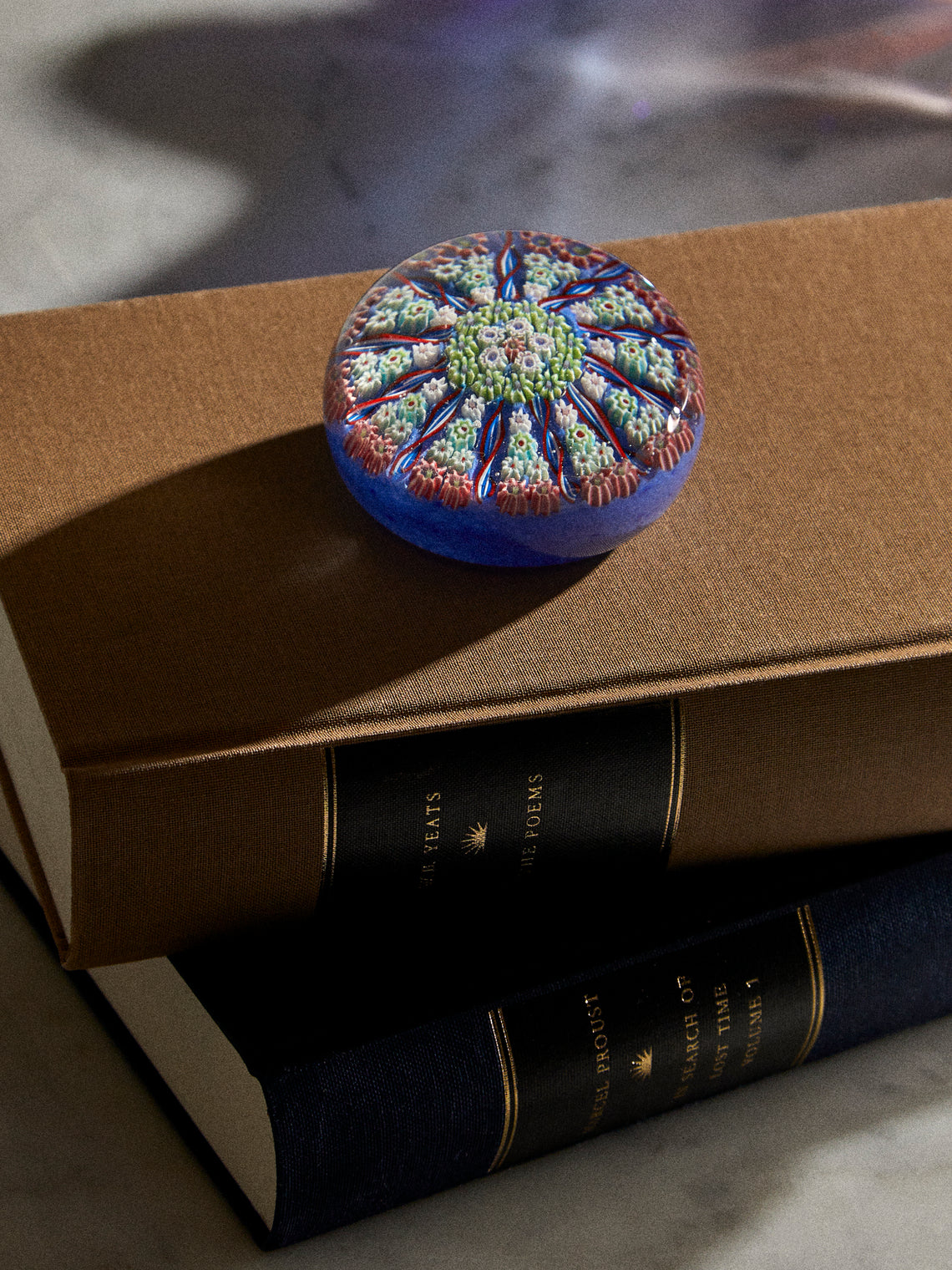 Antique and Vintage - 1930s Murano Glass Paperweight - Blue - ABASK