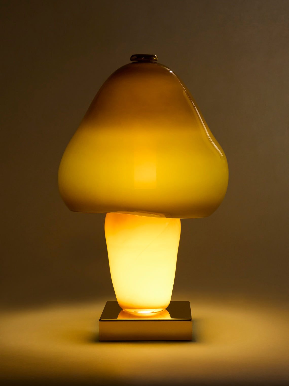 Helle Mardahl Studio - Mushroom Hand-Blown Glass Table Lamp - Green - ABASK