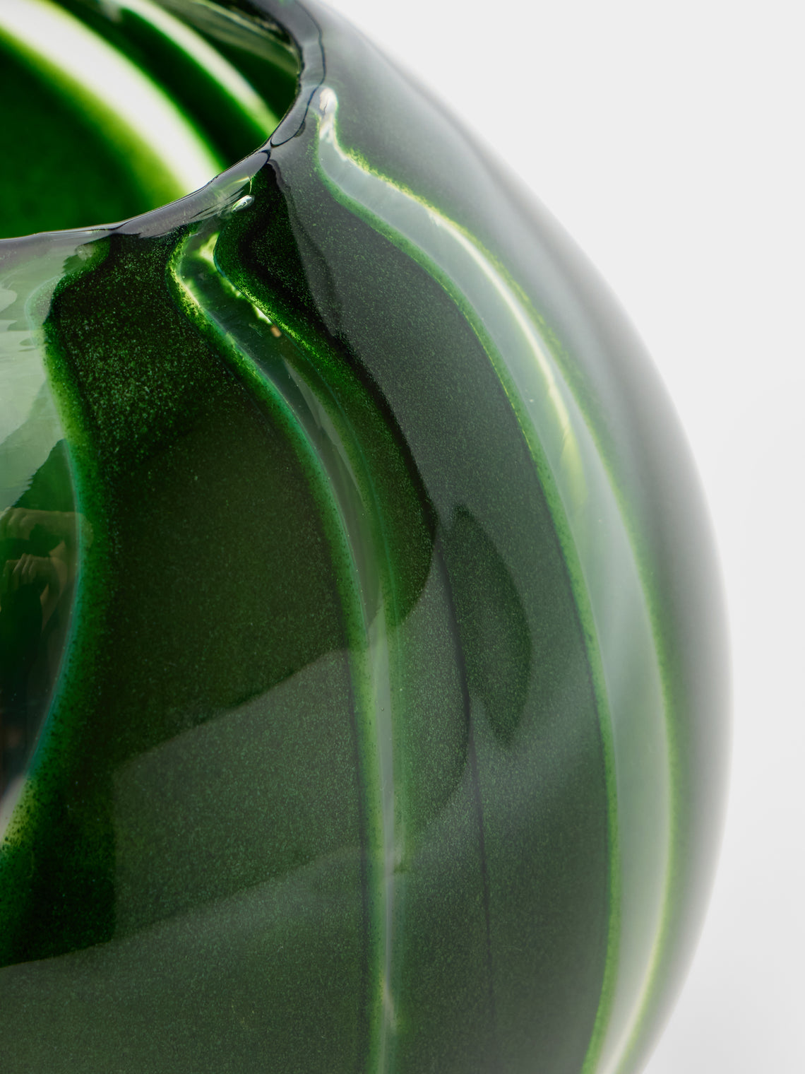 Moonarij - Babymoon Hand-Blown Glass Vase (4.5in/12cm) - Green - ABASK