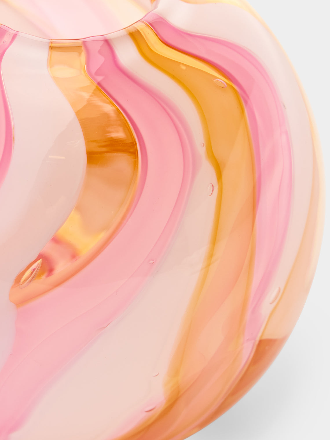 Moonarij - Babymoon Hand-Blown Glass Vase (4.5in/12cm) - Pink - ABASK