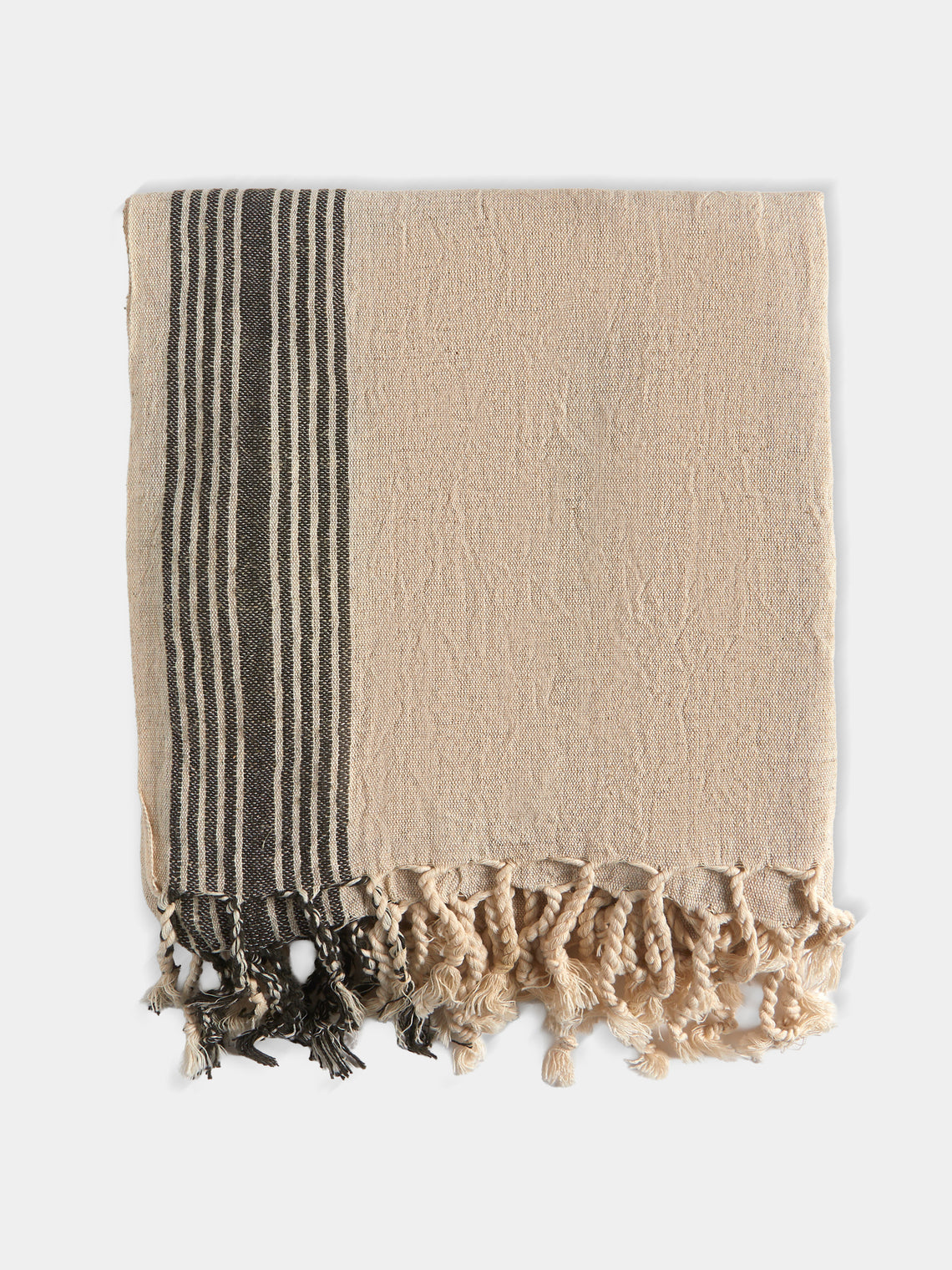 Mizar & Alcor - Neve Handwoven Linen and Cotton Towels (Set of 2) - Natural - ABASK - 