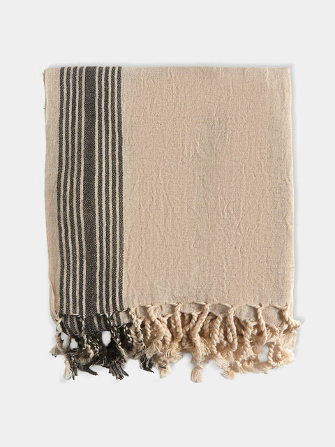 Mizar & Alcor - Neve Handwoven Linen and Cotton Towels (Set of 2) - Natural - ABASK - 