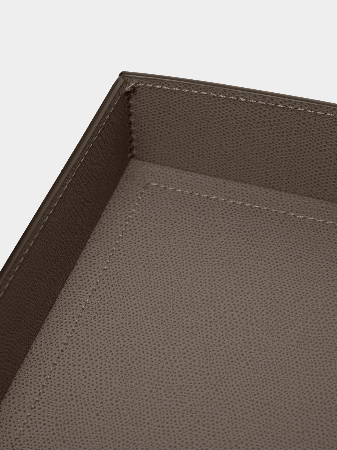 Giobagnara - Marea Large Leather Tray - Brown - ABASK