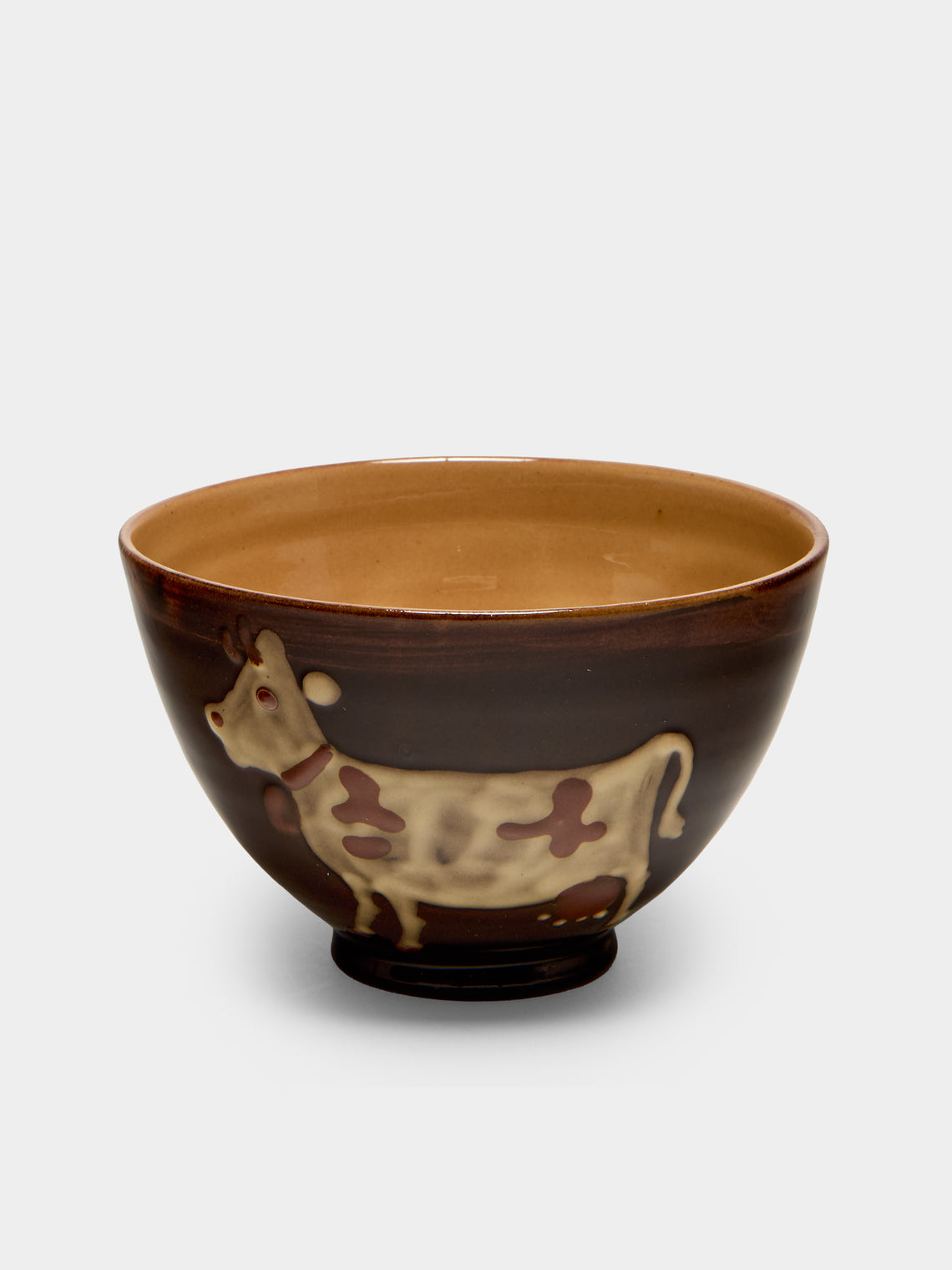 Poterie d’Évires - Cows Hand-Painted Ceramic Bowls (Set of 6) - Multiple - ABASK