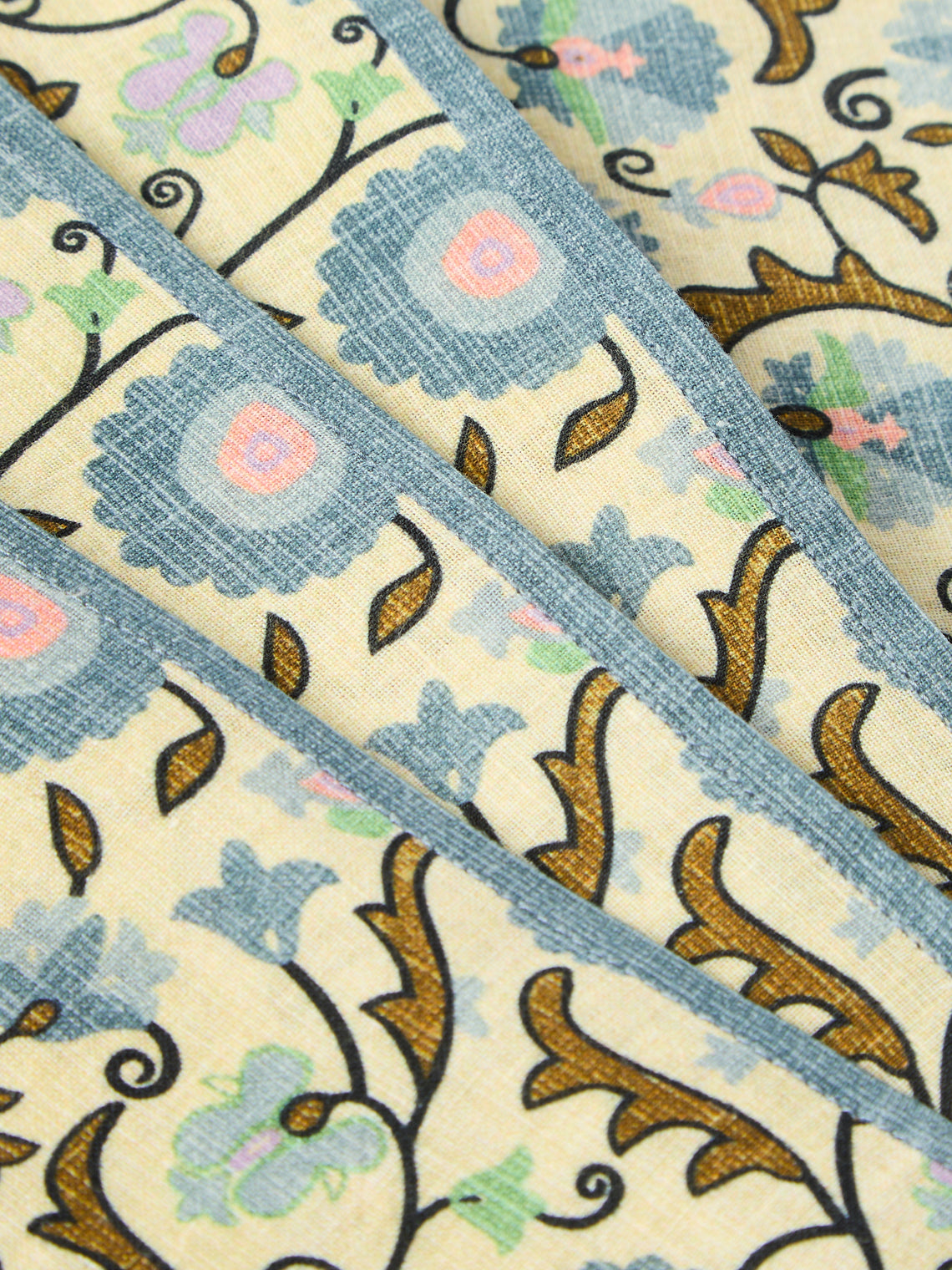 D'Ascoli - | Set of 4 | Juniper Printed Cotton Napkins - Multiple - ABASK
