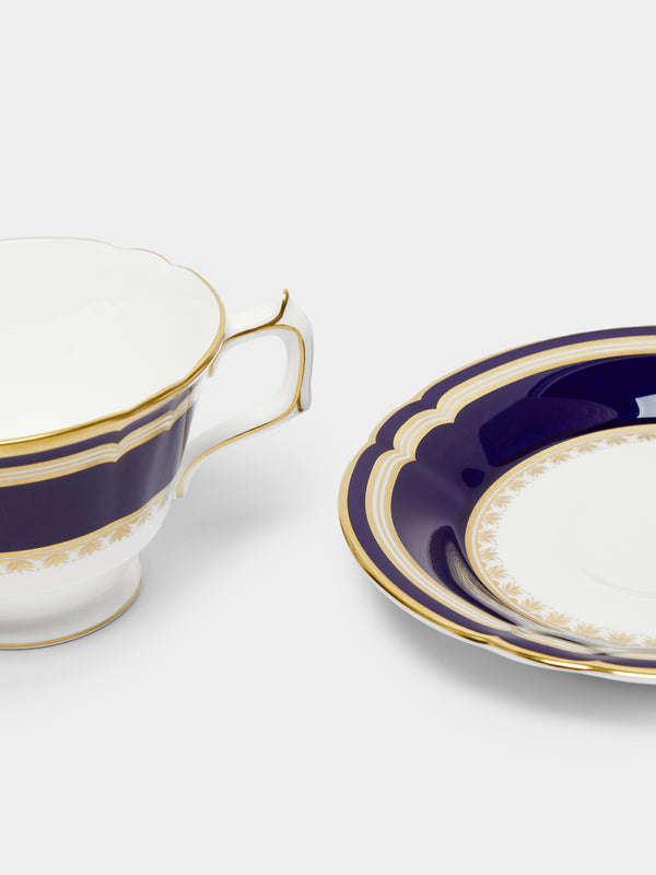 Royal Crown Derby - Ashbourne Bone China Teacup and Saucer -  - ABASK