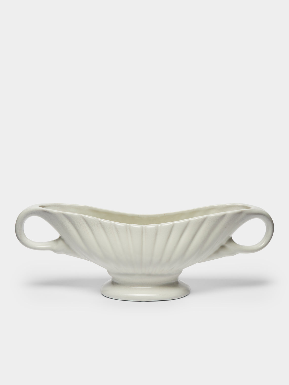 Antique and Vintage - 1930-1940 Ribbed Mantle Vase with Handles -  - ABASK - 