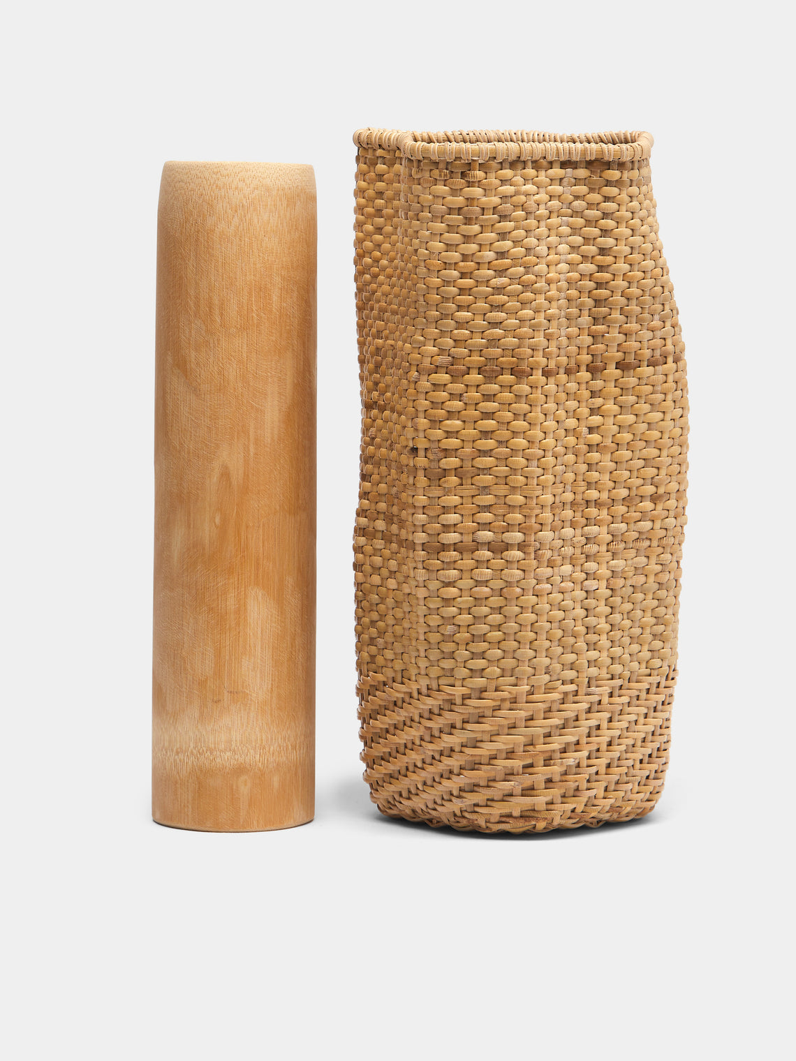 Junpei Kawaguchi - Handwoven Rattan Basket - Brown - ABASK
