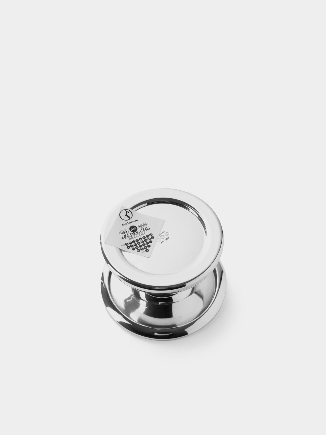 San Lorenzo - 1993 Afra and Tobia Scarpa Pure Silver Vase (4in/10cm) - Silver - ABASK