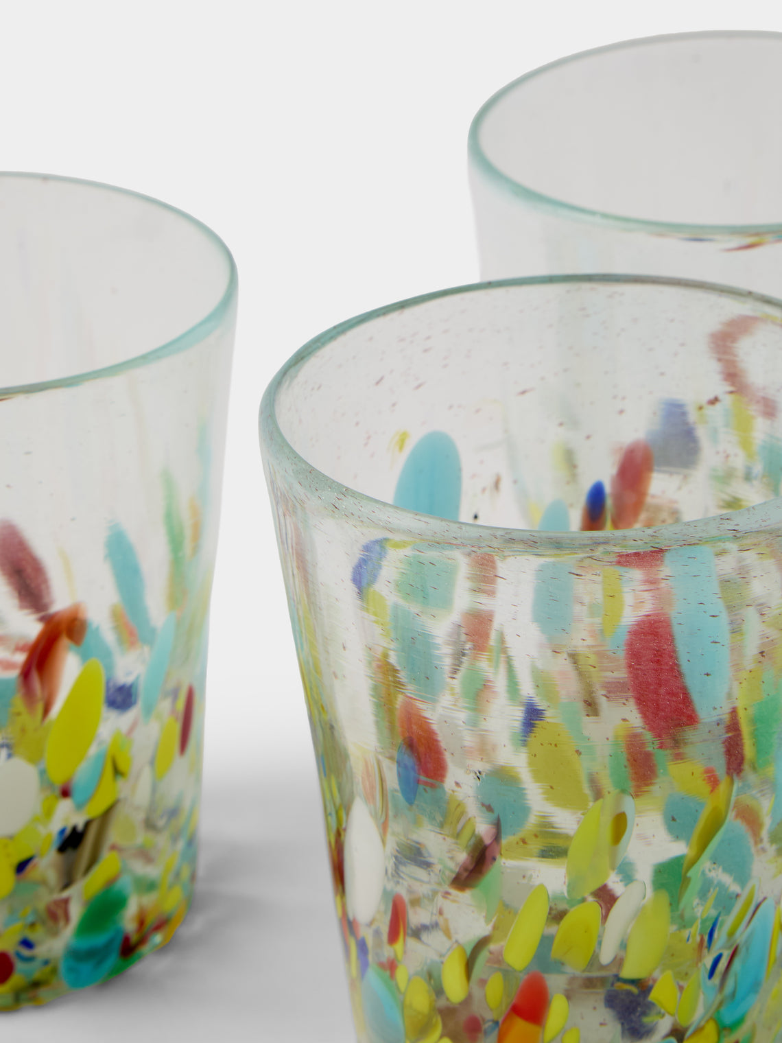 Antique and Vintage - Mid-Century Murano Glass Tumblers (Set of 6) - Multiple - ABASK