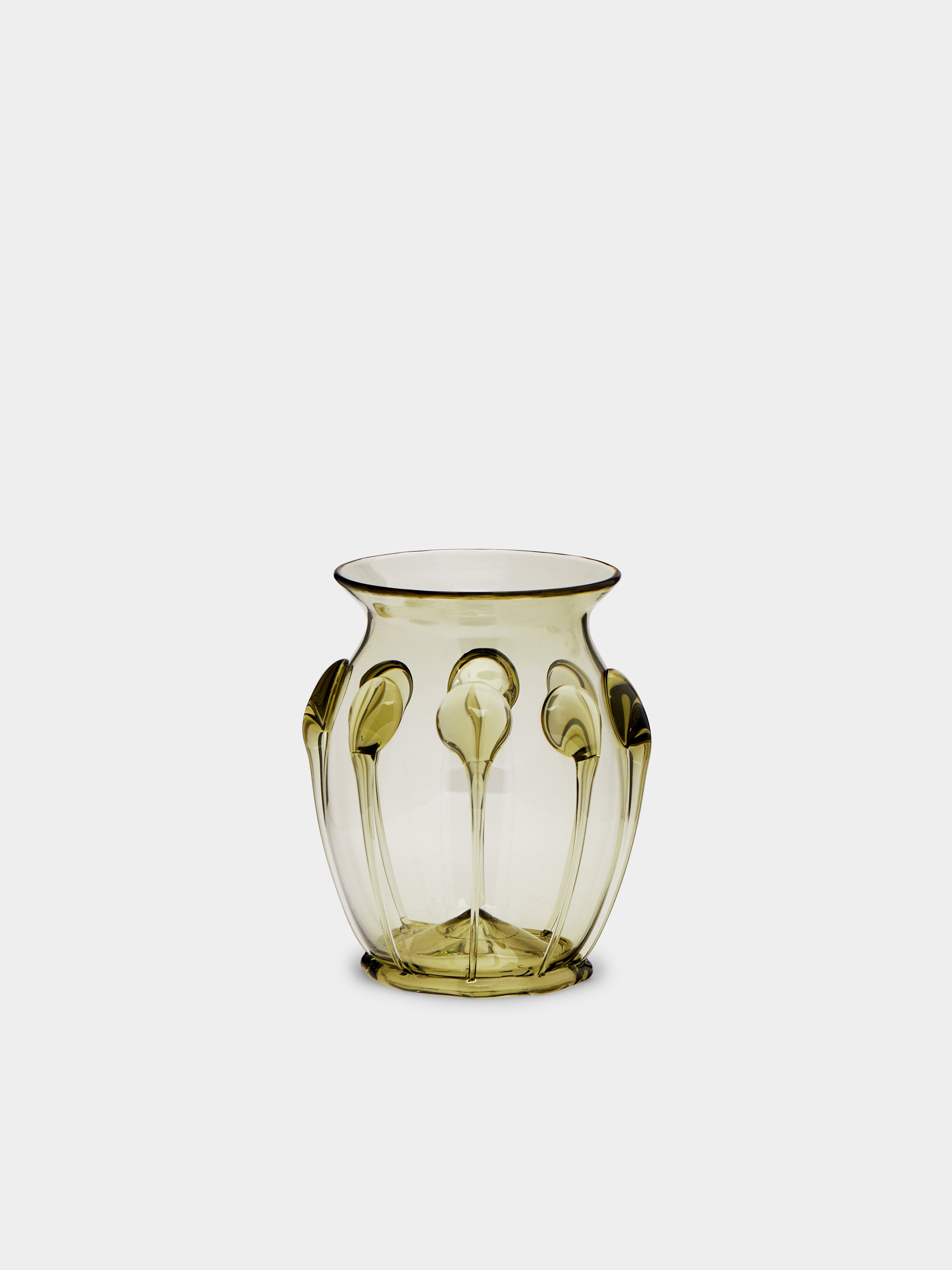 Abask Hand-Blown Glass Bud Vase (4in/10.5cm)