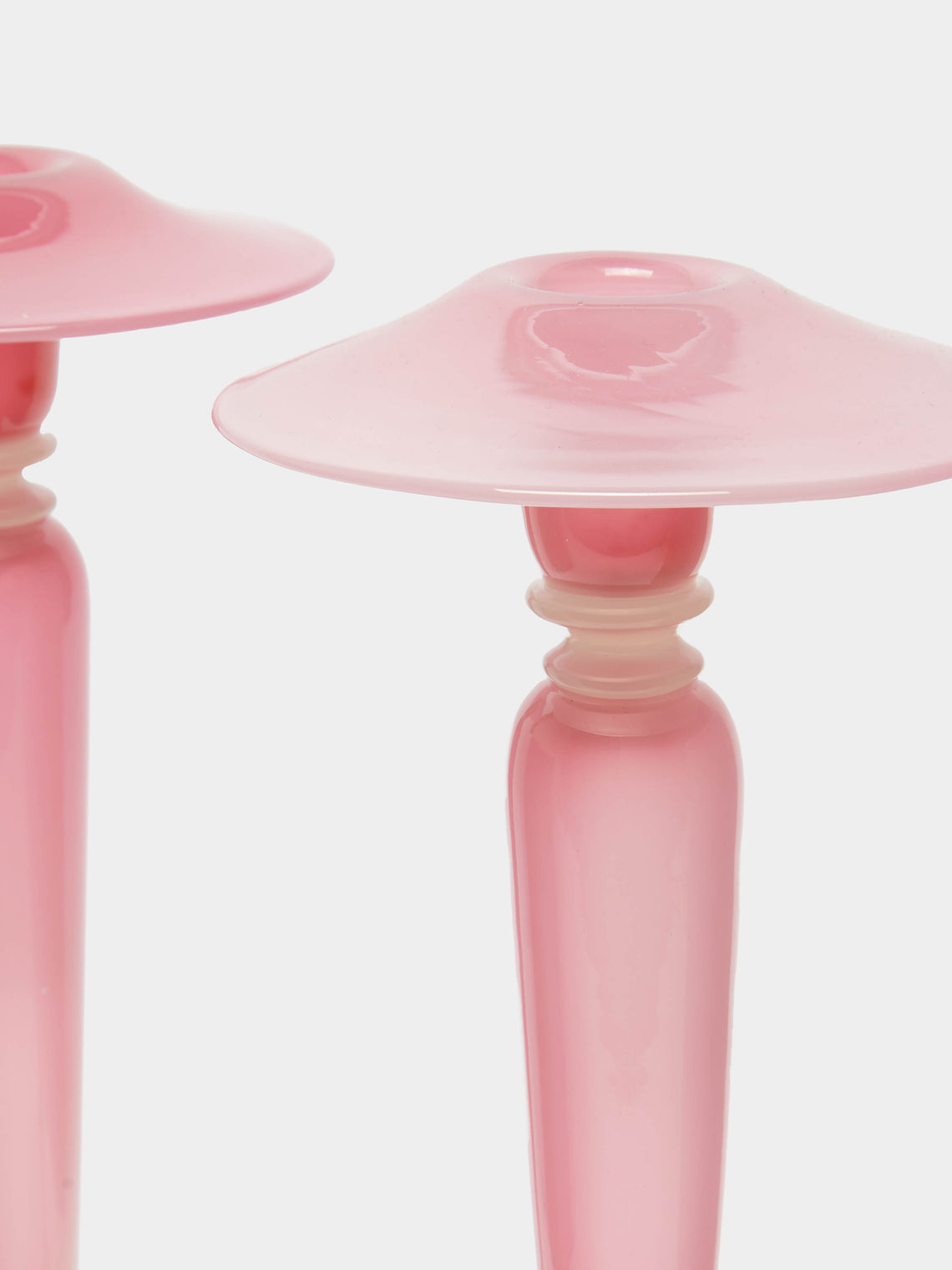 Antique and Vintage - 1920s Frederick Carder for Steuben Glass Candlesticks (Set of 2) -  - ABASK