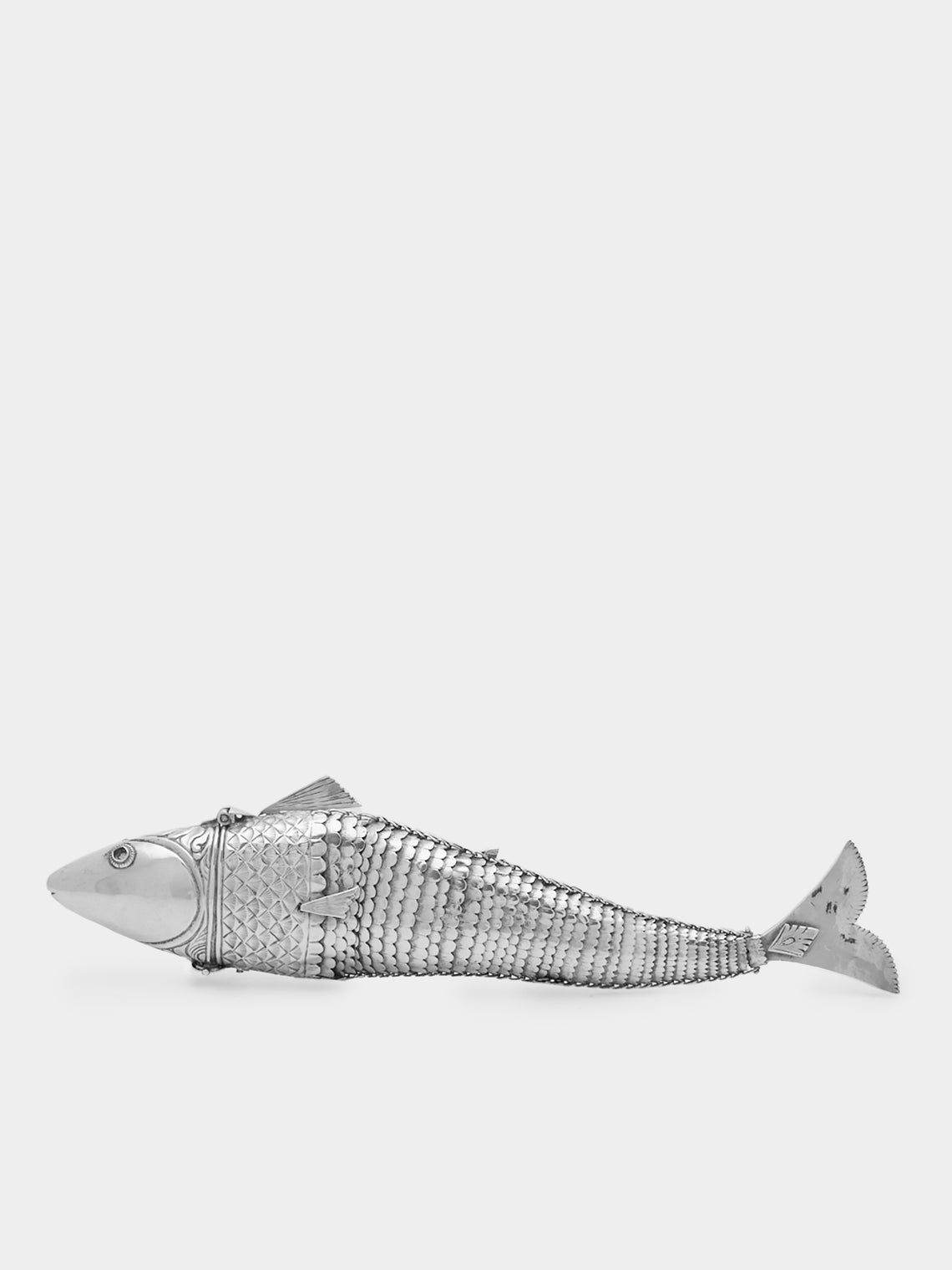 Antique and Vintage - 1900s Solid Silver Articulating Fish -  - ABASK - 