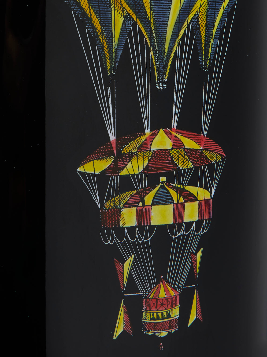 Fornasetti - Palloni Iron Wastepaper Bin - Black - ABASK