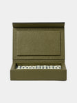 Giobagnara - Parma Leather Dominoes Set - Green - ABASK - 
