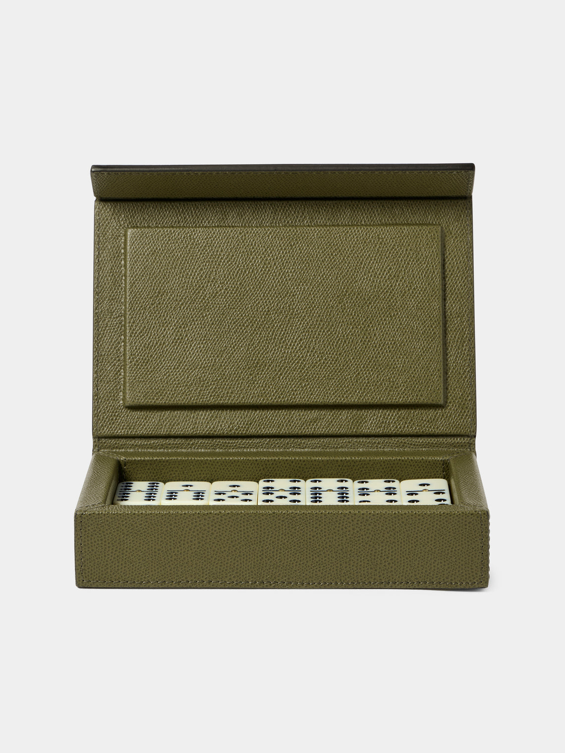 Giobagnara - Parma Leather Dominoes Set - Green - ABASK - 