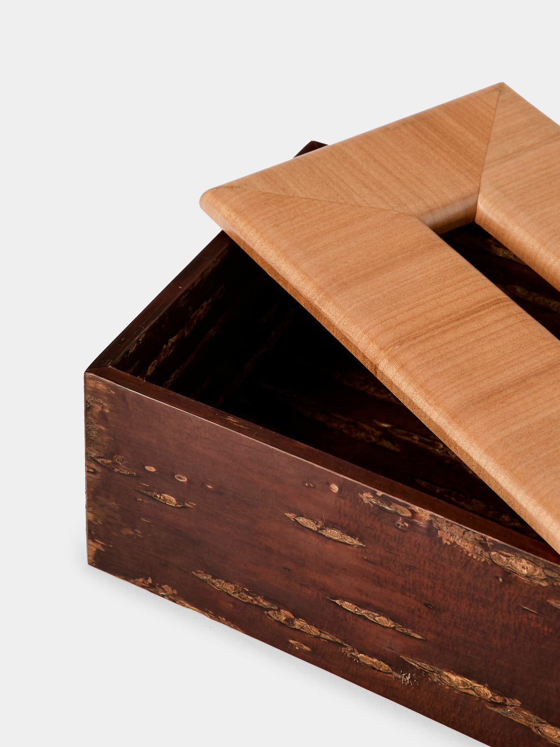 Denshiro - Cherry Bark Tissue Box - Brown - ABASK