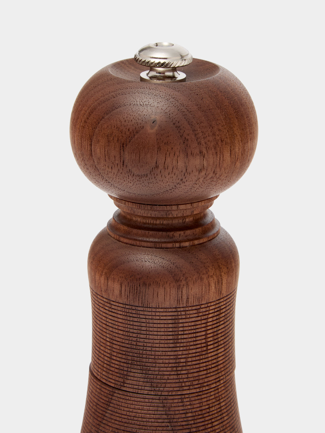 Yamani Woodworks - Hand-Turned Wood Salt Mill (7in/17.5cm) - Brown - ABASK