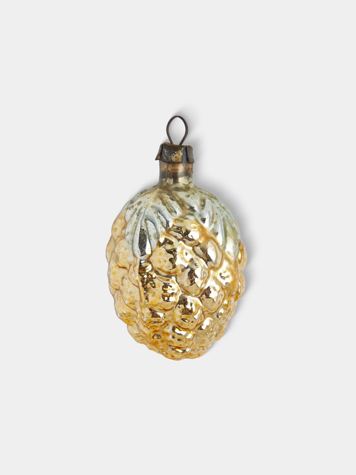 Antique and Vintage - Early-20th-Century Grape Glass Baubles (Set of 9) - Silver - ABASK