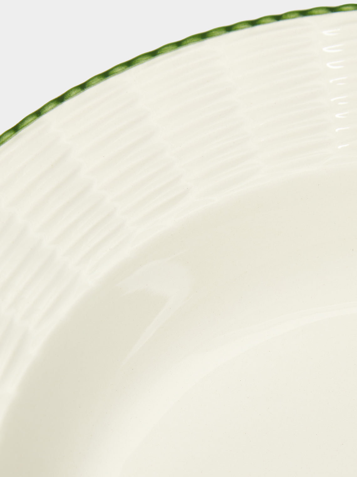 Este Ceramiche - Wicker Hand-Painted Ceramic Soup Plates (Set of 4) -  - ABASK