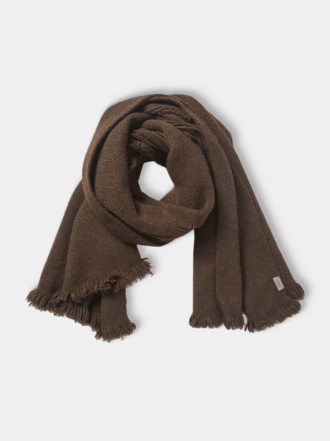 Norlha - Flock Hand-Spun Yak Khullu Scarf - Brown - ABASK - 